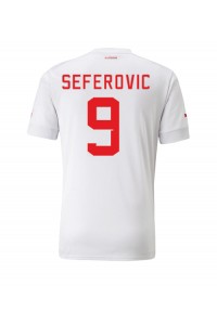 Sveits Haris Seferovic #9 Fotballdrakt Borte Klær VM 2022 Korte ermer